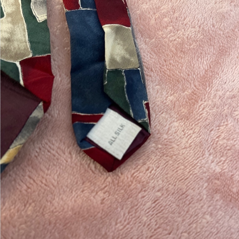 Van Heusen Multicolor Patchwork Tie - image 8